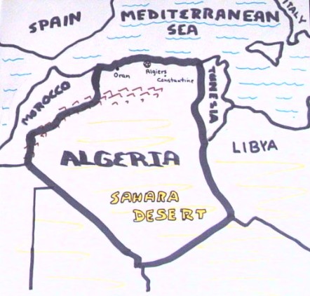 Algeria map